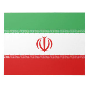 Iranische Flagge (Iran) (Persisch) Notizblock