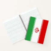 Iranische Flagge (Iran) (Persisch) Notizblock (Innenseite)