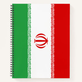 Iranische Flagge (Iran) (Persisch) Notizblock