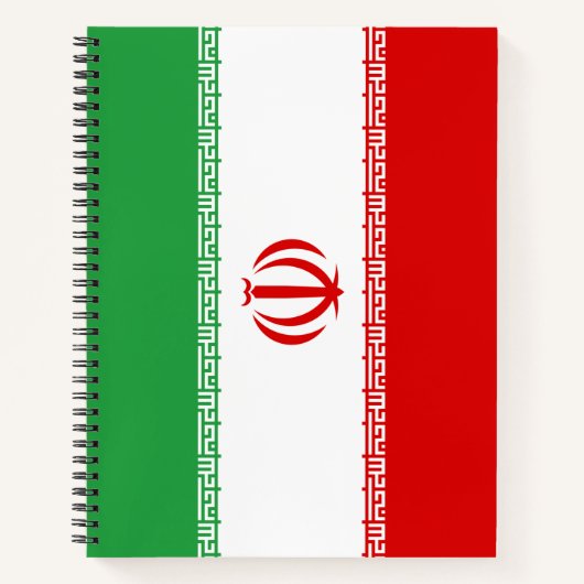 Iranische Flagge (Iran) (Persisch) Notizblock (Vorderseite)