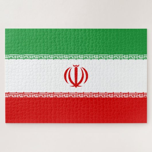 Iranische Flagge (Iran) (Persisch) Puzzle (Horizontal)