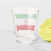 Iranische Flagge (Iran) (Persisch) Schnapsglas (Rückseite)
