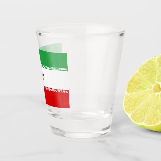Iranische Flagge (Iran) (Persisch) Schnapsglas (Rechts)