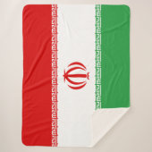 Iranische Flagge (Iran) (Persisch) Sherpadecke (Vorderseite)