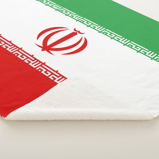 Iranische Flagge (Iran) (Persisch) Sherpadecke (3/4)