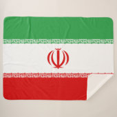 Iranische Flagge (Iran) (Persisch) Sherpadecke (Vorderseite (Horizontal))