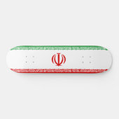 Iranische Flagge (Iran) (Persisch) Skateboard (Horizontal)