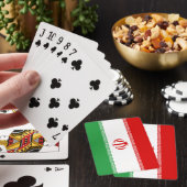 Iranische Flagge (Iran) (Persisch) Spielkarten (In Situ)