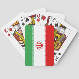Iranische Flagge (Iran) (Persisch) Spielkarten