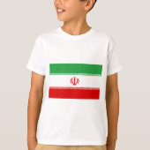 Iranische Flagge (Iran) (Persisch) T-Shirt (Vorderseite)