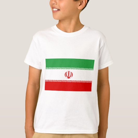 Iranische Flagge (Iran) (Persisch) T-Shirt (Vorderseite)