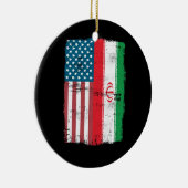 Iranische Flagge - IRANISCHE ROOTS Keramik Ornament (Rechts)