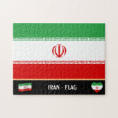Iranische Flagge / iranisches Land / Iran Puzzle (Horizontal)