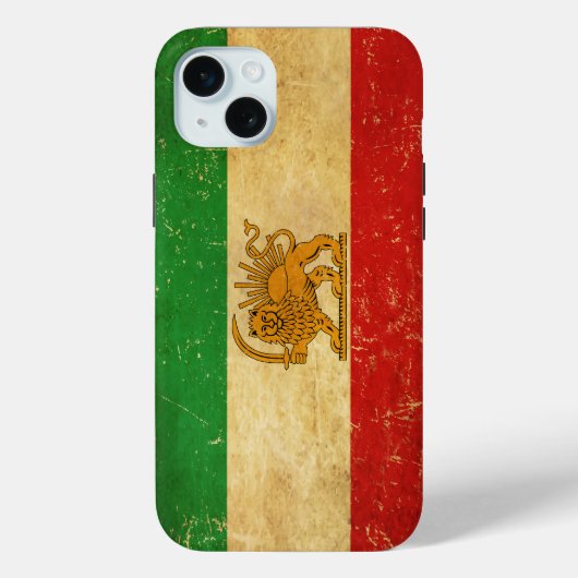 Iranische Flagge - Löwe und Sonnenschein - Flagge Case-Mate iPhone Hülle (Rückseite)