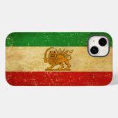 Iranische Flagge - Löwe und Sonnenschein - Flagge Case-Mate iPhone Hülle (Rückseite (Horizontal))