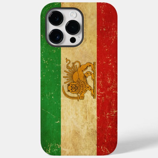 Iranische Flagge - Löwe und Sonnenschein - Flagge Case-Mate iPhone Hülle (Rückseite)