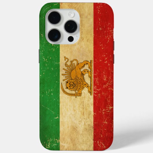 Iranische Flagge - Löwe und Sonnenschein - Flagge Case-Mate iPhone Hülle (Rückseite)