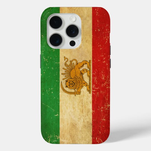 Iranische Flagge - Löwe und Sonnenschein - Flagge Case-Mate iPhone Hülle (Rückseite)