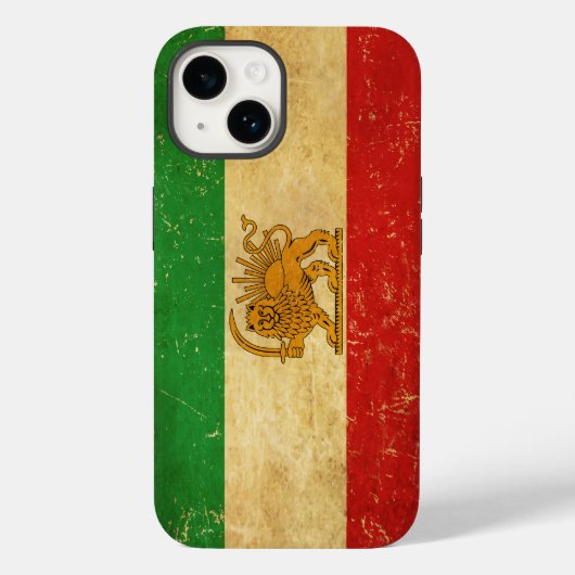 Iranische Flagge - Löwe und Sonnenschein - Flagge Case-Mate iPhone Hülle (Rückseite)