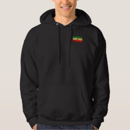Iranische Flagge - Löwe und Sonnenschein - Flagge  Hoodie