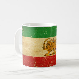 Iranische Flagge - Löwe und Sonnenschein - Flagge  Kaffeetasse