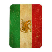 Iranische Flagge - Löwe und Sonnenschein - Flagge  Magnet (Vertikal)