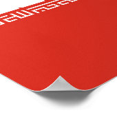 Iranische Flagge Poster (Ecke)