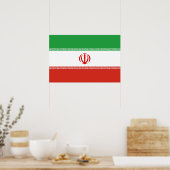 Iranische Flagge Poster (Küche)