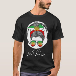 Iranische Flagge, Unterstützung für Frauen im Iran T-Shirt