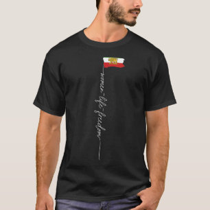 Iranische Löwenflagge, Female Fahne, Frauen unters T-Shirt