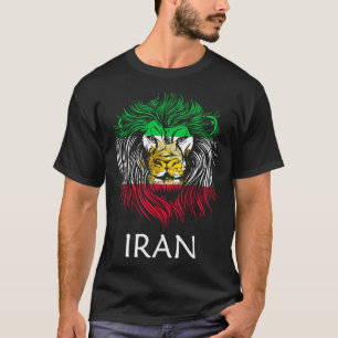 Iranische Löwenkopfflagge Iran T-Shirt