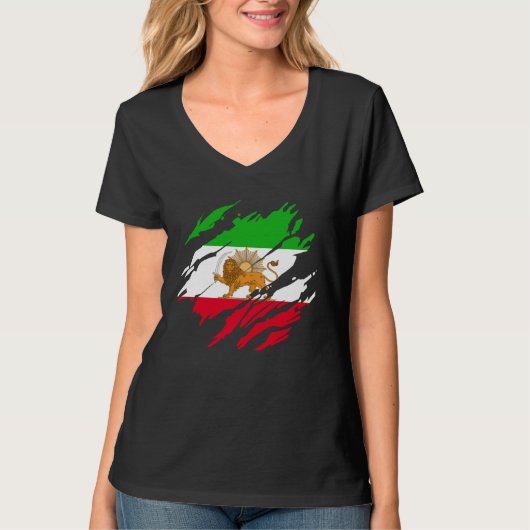 Iranischer Persischer Löwe Iran T-Shirt (Vorderseite)
