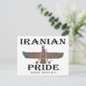 iranischer Stolz Postkarte (Stehend Vorderseite)