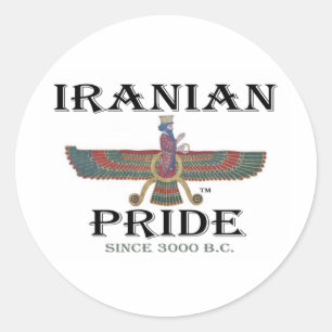 Iranischer Stolz Runder Aufkleber