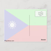 Iranisches Baluchistan, Flagge Indonesiens Postkarte (Rückseite)