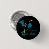 Iranisches Festival-Abzeichen Edinburghs - Button (Vorne & Hinten)