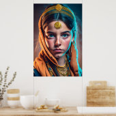 Iranisches Mädchen Poster (Küche)