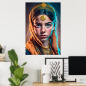 Iranisches Mädchen Poster (Heimbüro)