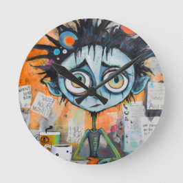 Iranovan Inkwell Montag Morgengrauen Runde Wanduhr