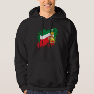 Irans Flag with Pahlavi Crown shir va khorshyid Hoodie