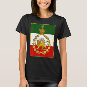Irans Flagge goldener Löwe Pahalvi Shir va Khorshi T-Shirt