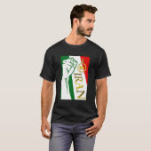 Irans Flagge mit Pahlavi-Krone T-Shirt (Vorne ganz)