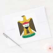 Iraq-Emblem Quadratischer Aufkleber (Umschlag)