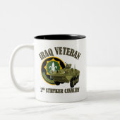 Iraq Vet 2nd SCR Stryker Zweifarbige Tasse (Links)