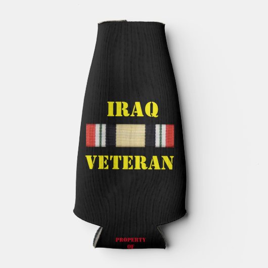 IRAQ VETERAN FLASCHENKÜHLER (Vorderseite)