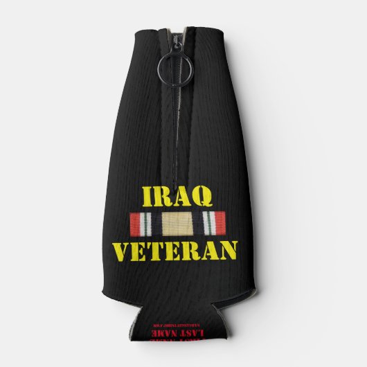 IRAQ VETERAN FLASCHENKÜHLER (Rückseite)
