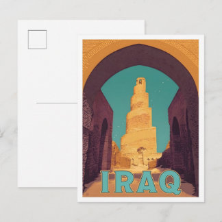 Iraq Vintage Travel Postkarte