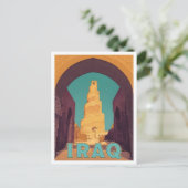 Iraq Vintage Travel Postkarte (Stehend Vorderseite)