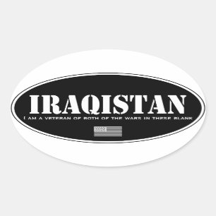 Iraqistan Ovaler Aufkleber