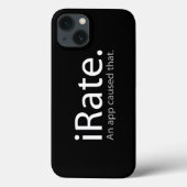 iRate - Eine App verursacht das !!! Case-Mate iPhone Hülle (Rückseite)